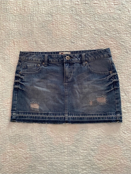 SO Dresses & Skirts - SO - Juniors Size 11 Distressed Denim Mini Skirt